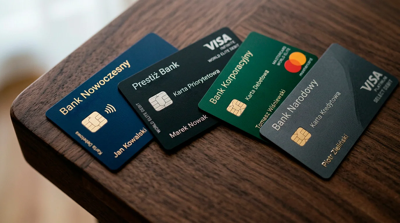 Logo polskich banków przy karcie Visa, ilustrujące różnice w obsłudze transakcji u bukmacherów.